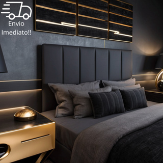 Kit Com Até 10 Cabeceiras De Cama King Casal Solteiro Queen 45x20 - Envio Ultra Rápido! em Oferta na Shopee