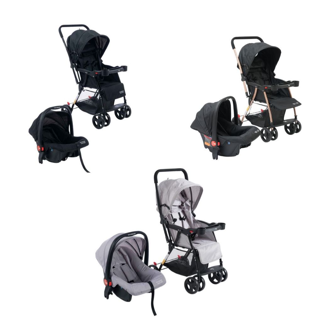 Carrinho de Passeio com Bebê Conforto 2 em 1 Travel System Youturn Maxi Baby em Oferta na Shopee