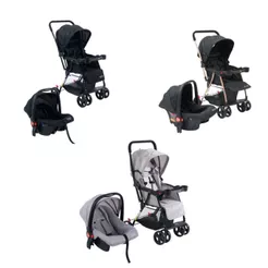 Carrinho de Passeio com Bebê Conforto 2 em 1 Travel System Youturn Maxi Baby