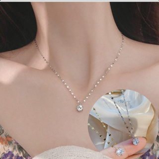 Colar Ponto de Luz Banhado Ouro ou Prata Folheado Presente Elegante Delicado em Oferta na Shopee