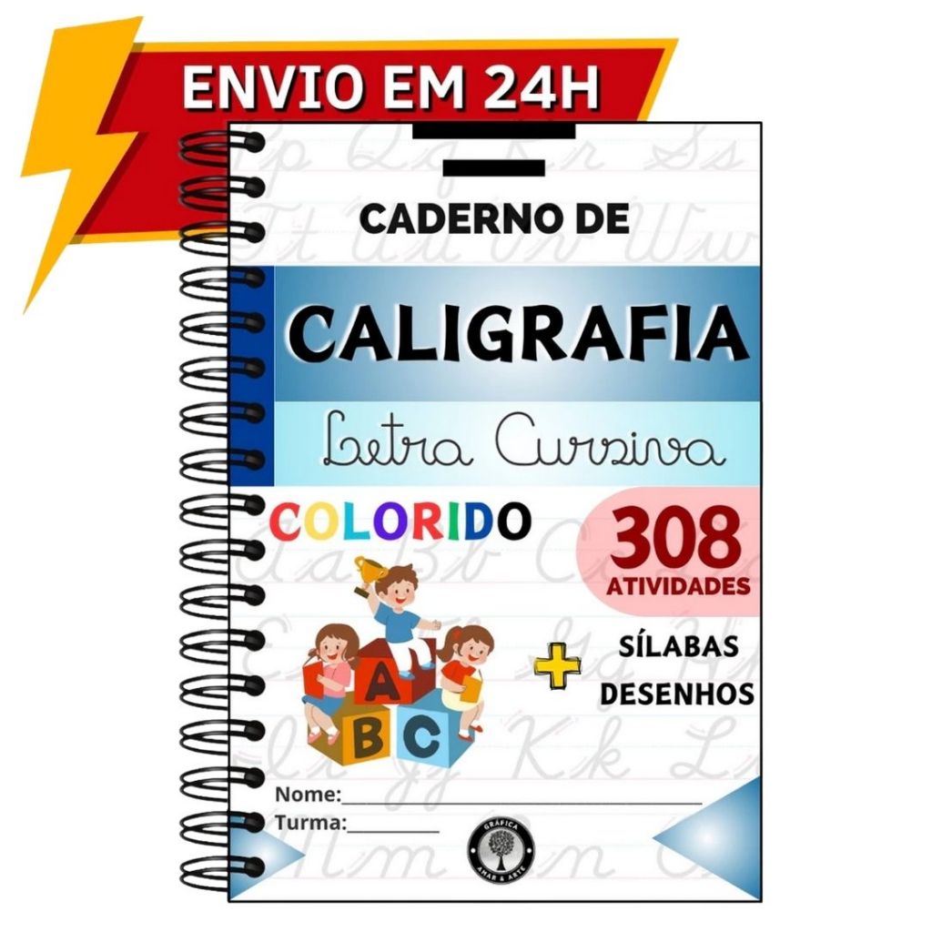 Apostila A4 Alfabetização 104 a 308 Atividades Exercícios Práticos Infantil Apostila A4 Alfabetização 104 a 308 Atividades Exercícios Práticos Infantil