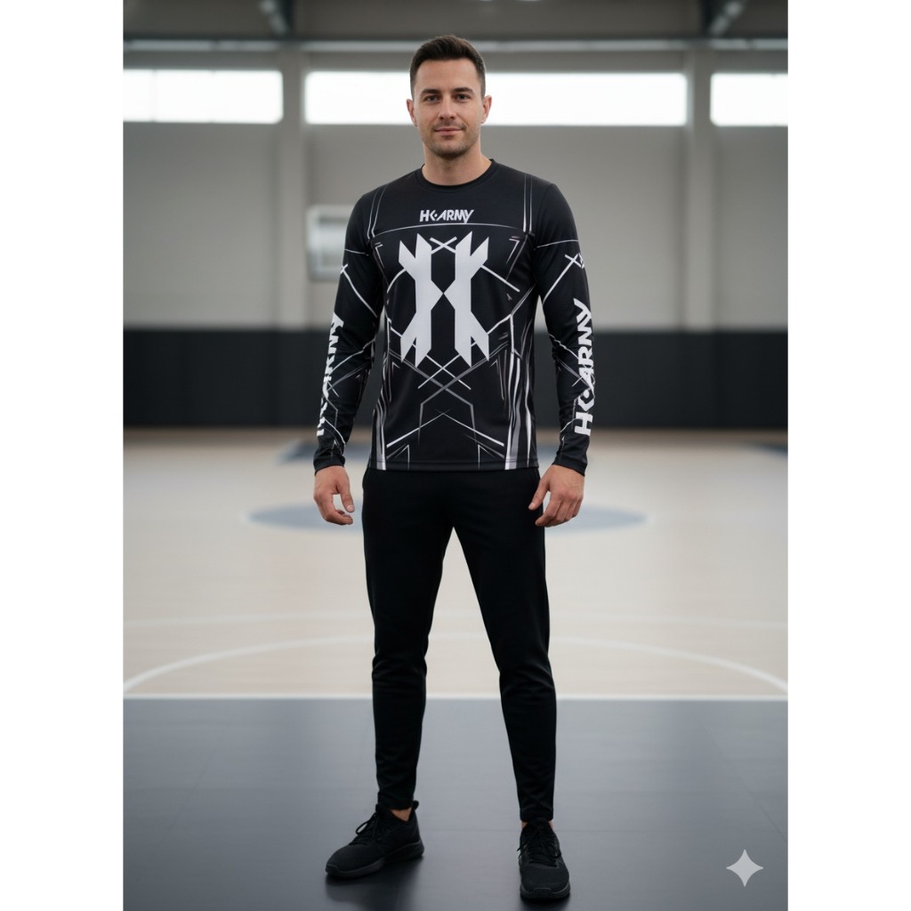 Camisa Manga Longa HK Army 1 Paintball Air Soft - Dry Fit Esportiva Proteção UV