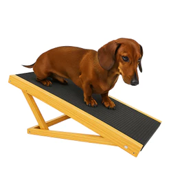 Rampa Escada Para Cachorro E Gato Pet Madeira Maciça Antiderrapante Altura Regulável 30/40cm Sofá Poltrona Cama