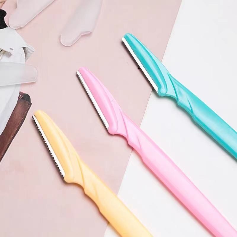 Navalhete para Sobrancelha Inox ✨ Aparador de Pelos Facial | 1, 2 ou 3 Peças – Lâmina de Aço Inoxidável