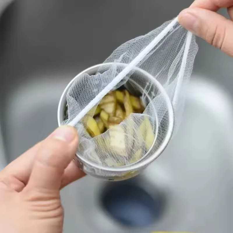 Kit 100 Rede Para Pia Filtro De Lixo De Malha Descartável Para Pia/Ralo De Pia em Oferta na Shopee