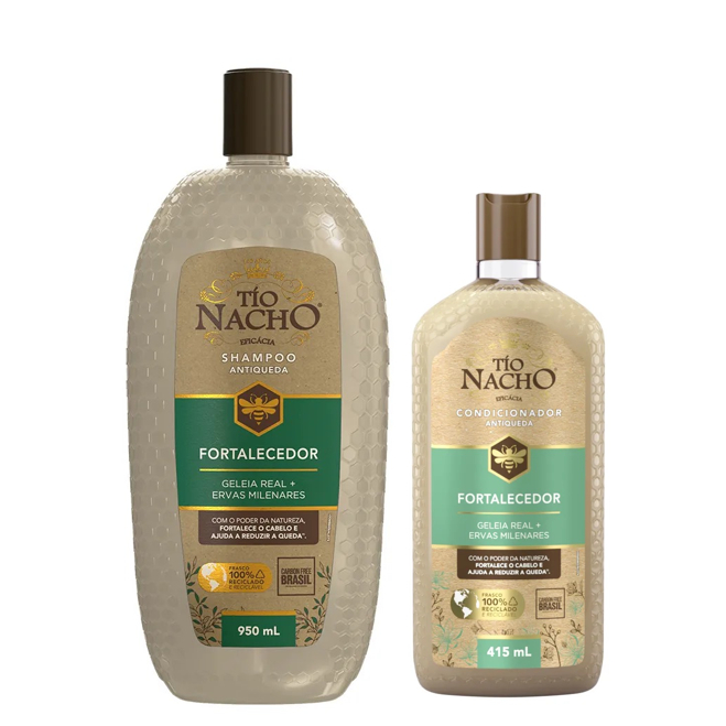 Kit Tío Nacho Shampoo Fortalecedor 950 ML+ Condicionador Fortalecedor 415ML