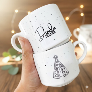 Xícara Personalizada para dindos,batizado , lembrança de batismo, madrinha, padrinho.180ml em Oferta na Shopee