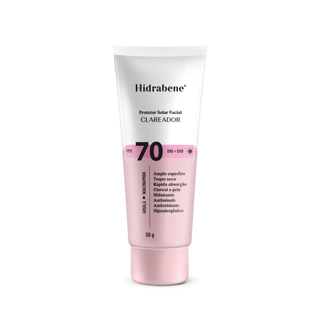 Hidrabene Protetor Solar Facial Clareador FPS 70 50 g em Oferta na Shopee