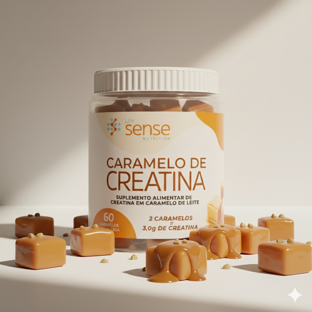 Creatina em Caramelo - Life Sense Nutrition - 60 Caramelos
