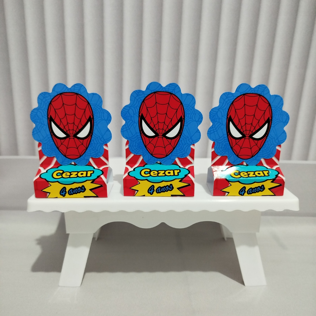 PORTA BIS DUPLO PERSONALIZADO, HOMEM ARANHA - LEMBRANCINHA/DECORAÇÃO/FESTA INFANTIL