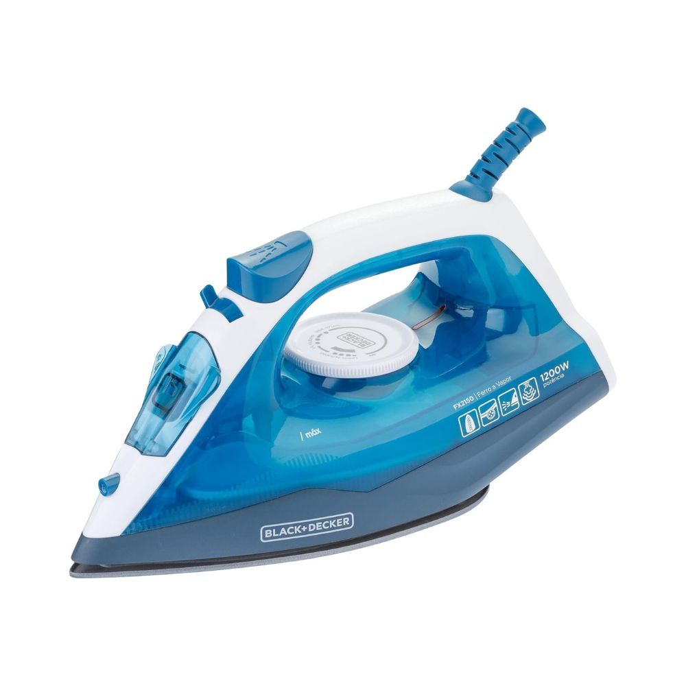 Ferro a Vapor e a Seco Black Decker FX2150 Branco e Azul 1200W