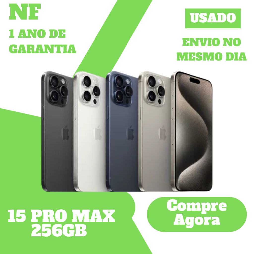 iPhone 15 Pro Max 256gb em Oferta | Shopee 2026