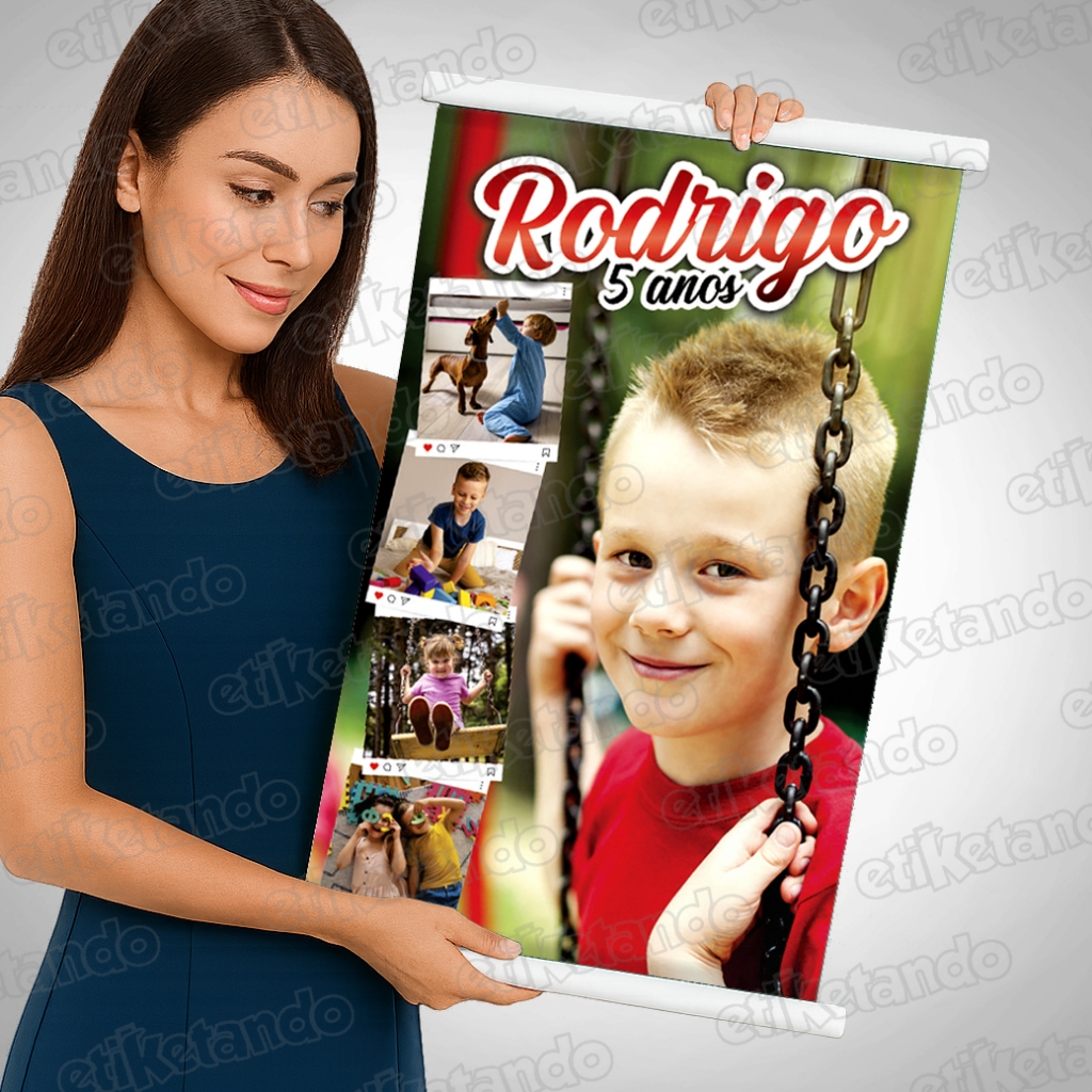 ✅ Banner Fotográfico 🌟 Para Festa de Aniversário, Com e Sem Tema — Personalizado em Oferta na Shopee