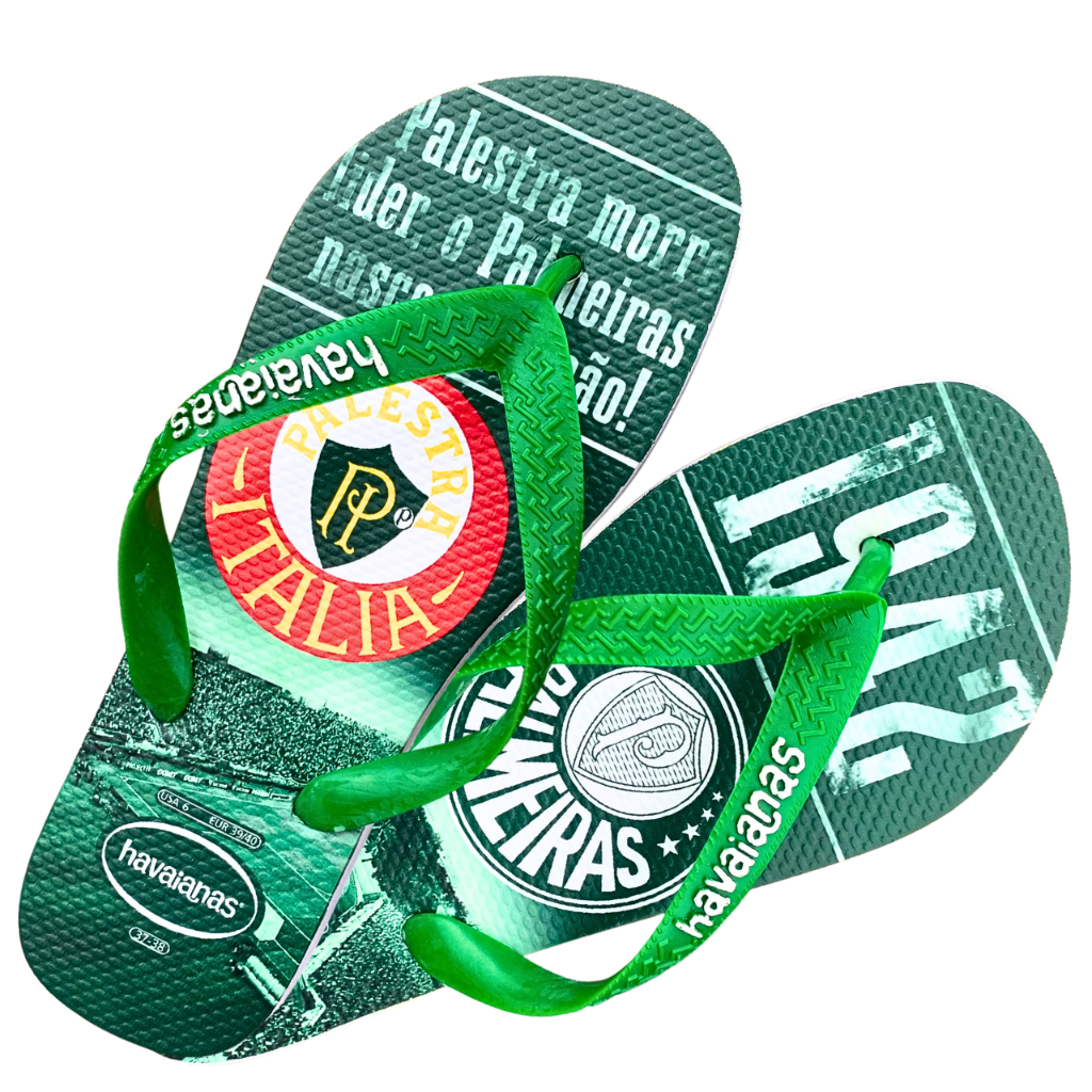 Chinelo Masculino Palmeiras – Confortável, Original, Tamanhos 37 ao 44
