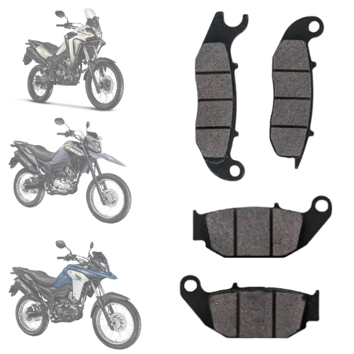 PASTILHA DIANTEIRA E TRASEIRA BROS160 2025-2026 ABS/XRE190 2025-2026//TORNADO300/SAHARA300 em Oferta na Shopee