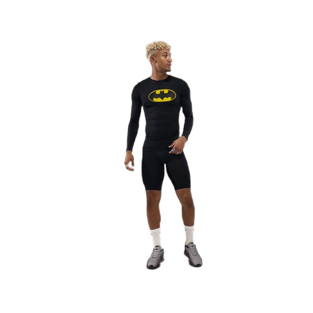 Conjunto Térmico Masculino para Treino – Camiseta + Short com Compressão e Proteção UV