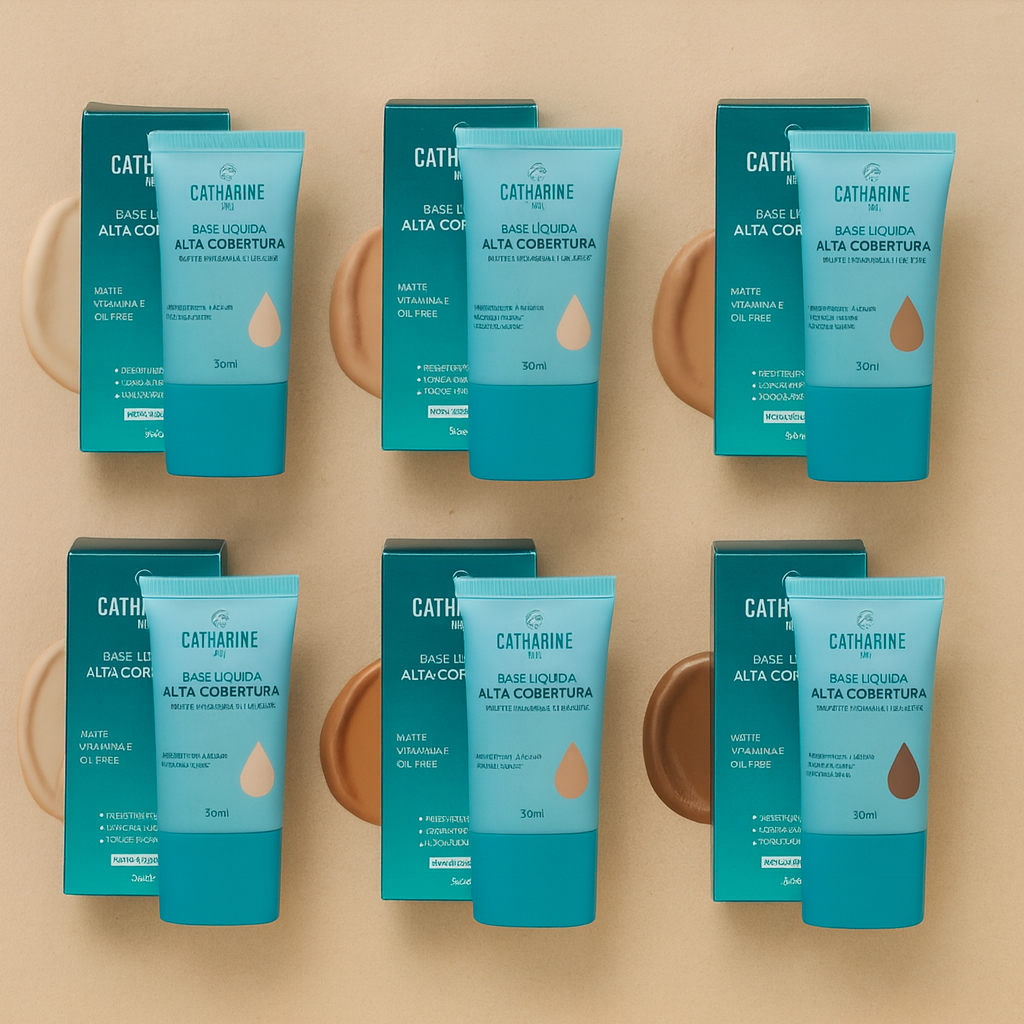 Base Líquida Chill Matte Alta Cobertura Catharine Hill Longa Duração 30ml