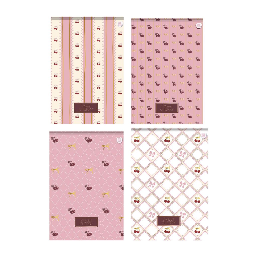 Bloco Vertical Sweet Cherry Costurado Capa Dura 17x25cm 80 Folhas Pautadas - Animativa em Oferta na Shopee