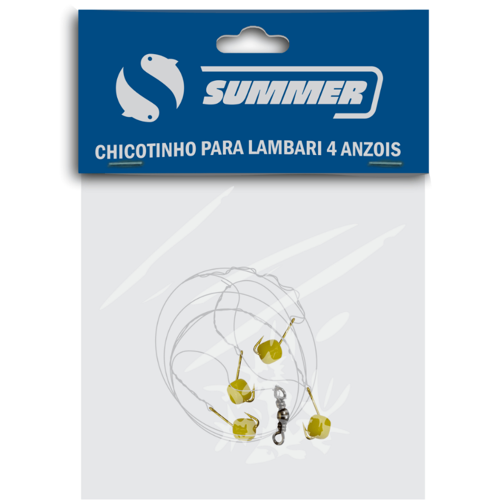 Chicotinho Para Lambari 4 Anzóis C/ Missanga Cartela 1pç Summer em Oferta na Shopee