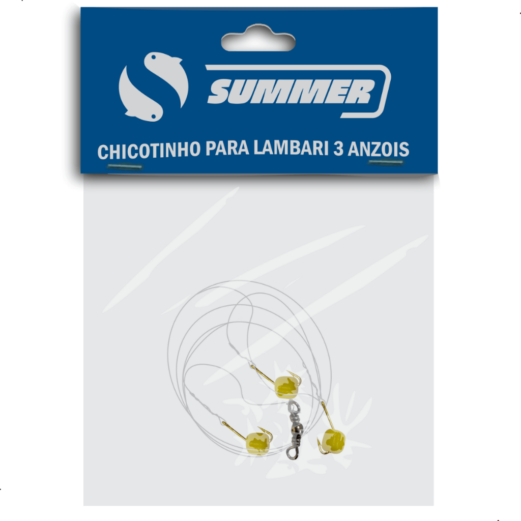 Chicotinho Para Lambari 3 Anzóis C/ Missanga Cartela 1pç Summer em Oferta na Shopee
