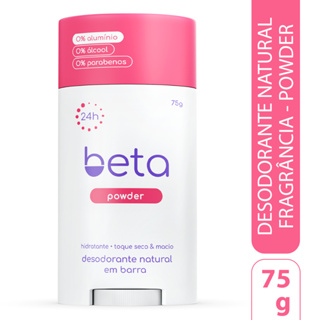 Beta Desodorante Natural em Barra Powder em Oferta na Shopee
