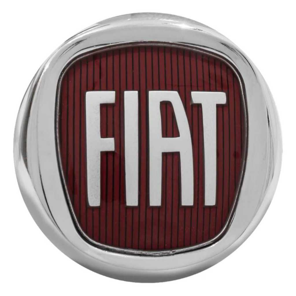 Emblema Dianteiro Fiorino Strada Siena Idea Palio Uno Vermelho 8,5cm