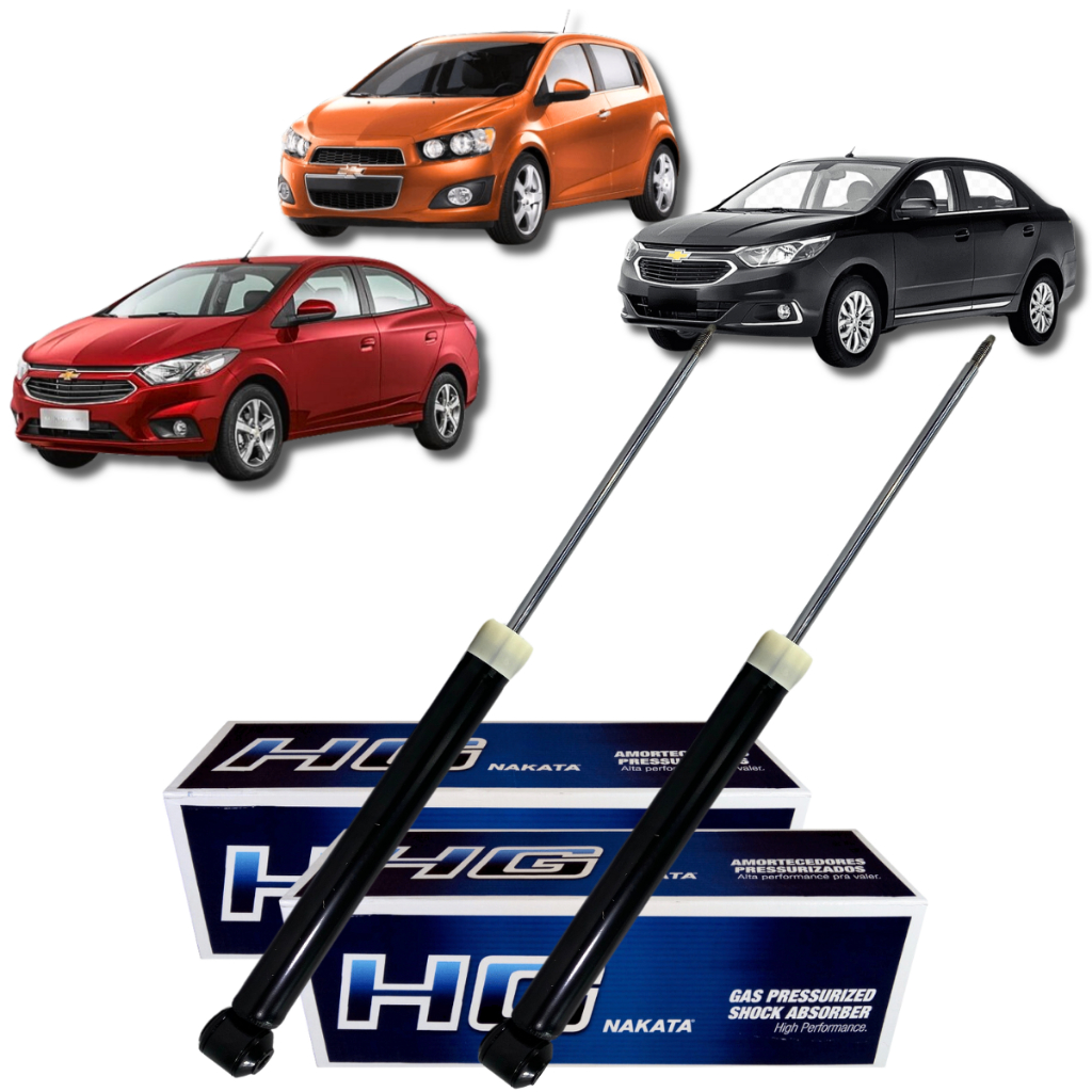 Par Amortecedor Traseiro Nakata Gm Onix Prisma Sonic 2013 2014