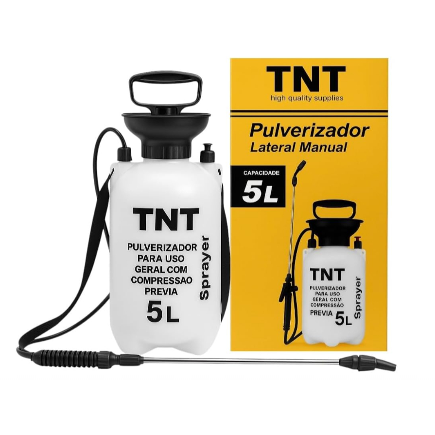 Pulverizador Manual TNT 5L Compressão Prévia Aplicar Veneno, Inseticida, Regar Plantas, Jardim em Oferta na Shopee