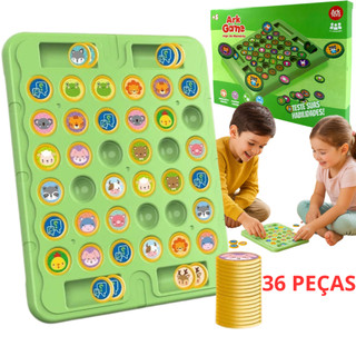 Jogo da Memória Com Tabuleiro Portátil Educacional Pedagógico Concentração Brinquedo Cria…