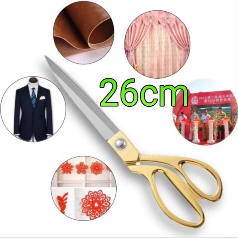 Tesoura Profissional 26cm Tecido Papelao Papel 14969 em Oferta na Shopee