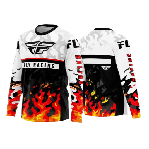 camisa CamisetaMonster Motocross Manga Longa Dry Fit Uv 50+ esporte FLY