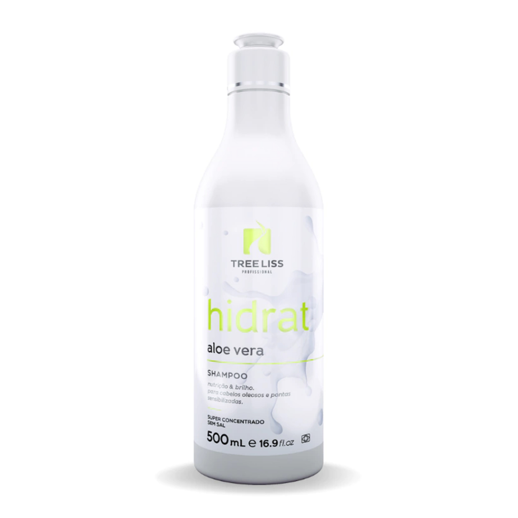 Shampoo Cabelos Oleosos Hidrat Aloe Vera Tree Liss 500ml