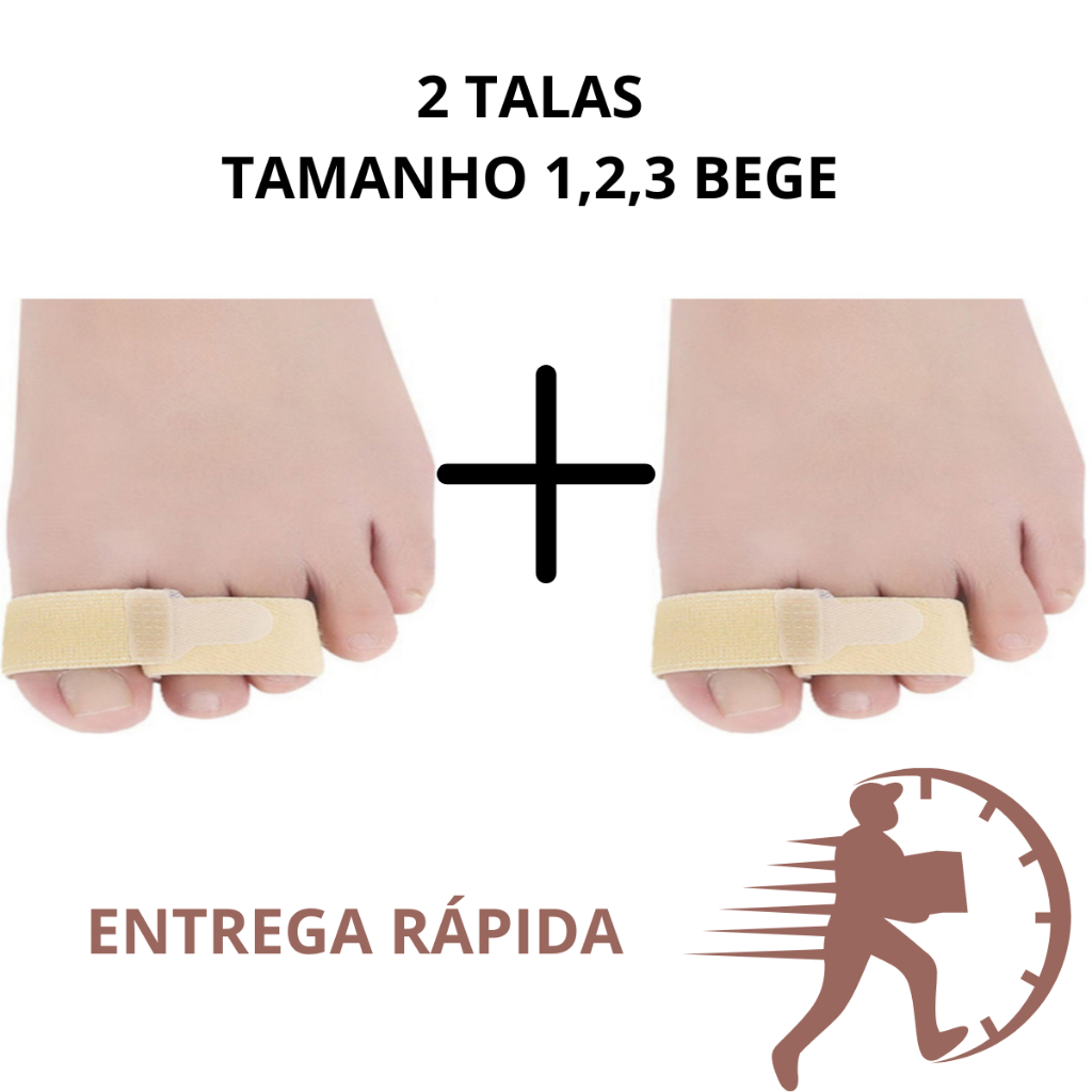 Kit 2 Unid Tala De Dedo Pé Quebrado Dedo 1 E 2 E 3 Trincado Machucado Ortopedico lesão fratura em Oferta na Shopee