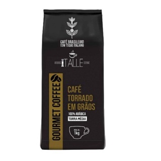 Cafe Graos Torra Media Gourmet Café Italle 1kg em Oferta na Shopee