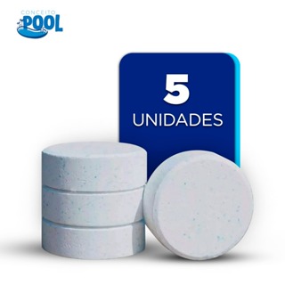 PASTILHA PARA PISCINA 200G  5 EM 1 MULTI AÇÃO - MANUTENÇÃO E LIMPEZA 5 UNIDADES em Oferta na Shopee