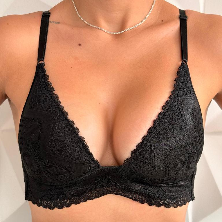 Sutiã Bojo Soft Com Renda NÃO AMASSA Sem Aro Confortável Premium Alça Regulável