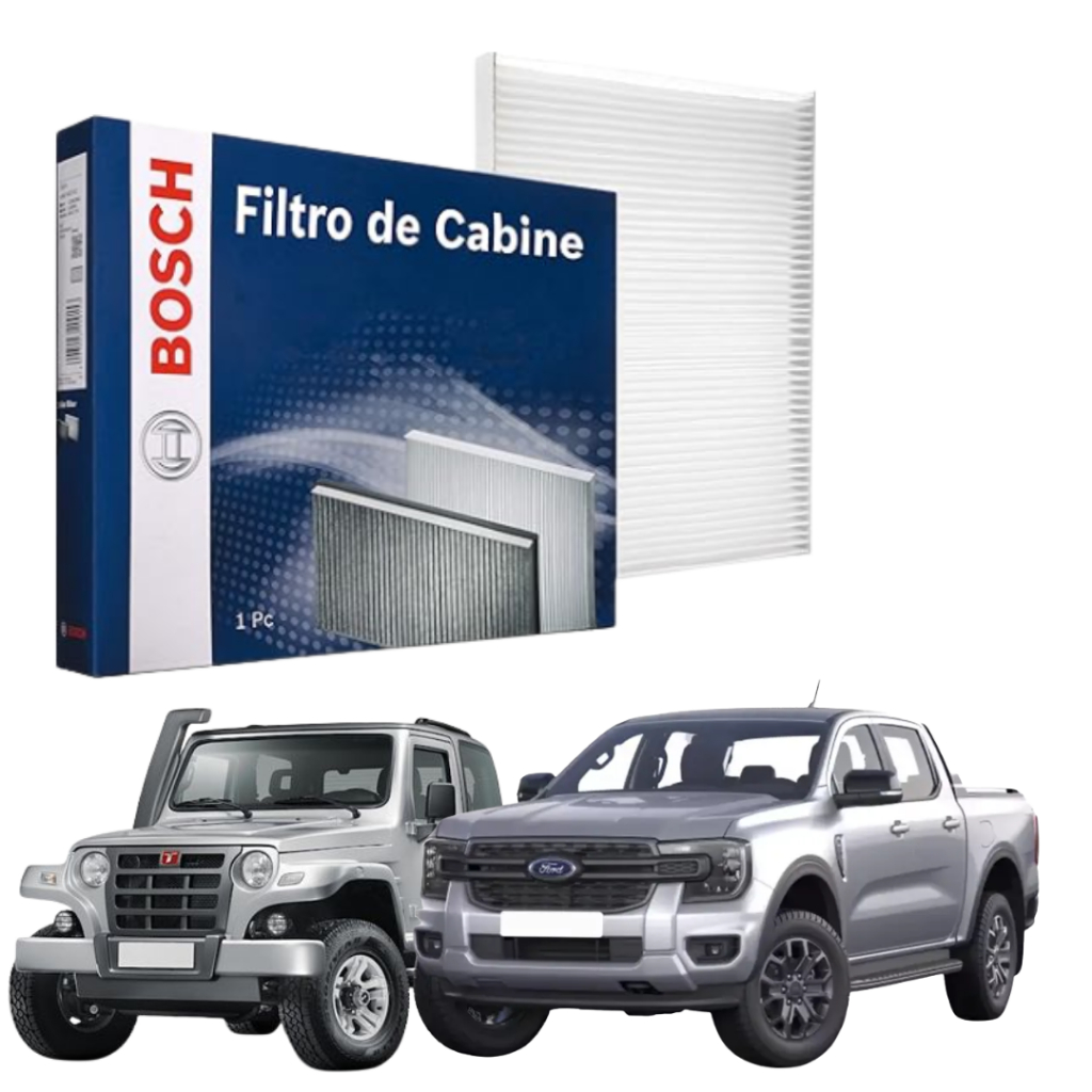 Filtro Ar condicionado Cabine Ranger após 2012 Troller após 2015 Bosch