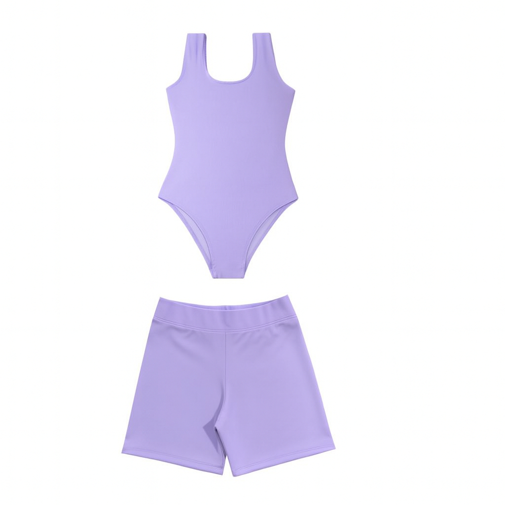 Conjunto Ballet oinfantil 2 Itens:  Collant e Shorts Suplex em Oferta na Shopee