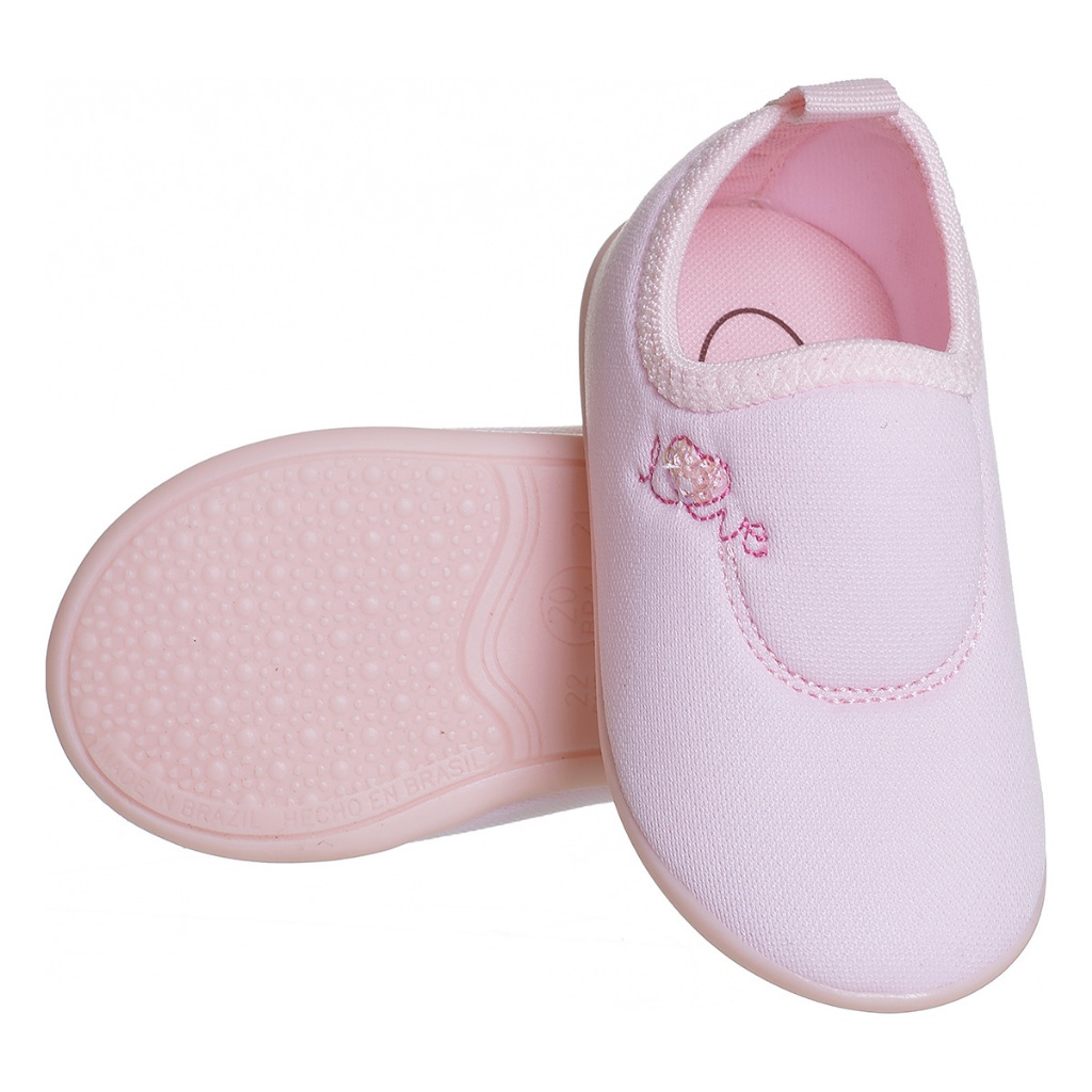 Tênis Infantil Calce Fácil Soft Chique Top Menina 18 ao 27 Rosa