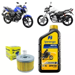 Kit Revisão Troca De Oleo E Filtro Yamaha Fazer Crosser Factor 150 20w50 Mineral Revisão Original
