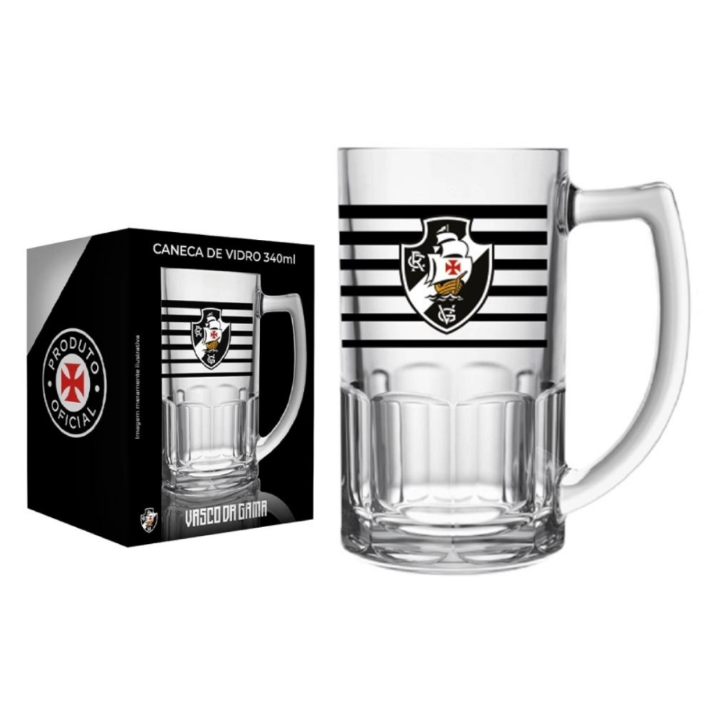 Caneca De Chopp Cerveja Vasco Gigante Da Colina 340ml Taça Resistente Presente em Oferta na Shopee