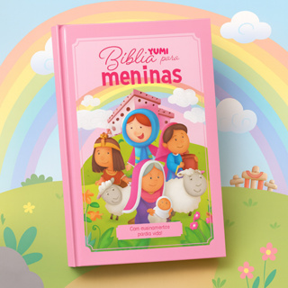 Livro Infantil Bíblia para Meninas Bíblia Rosa Infantil + De 100 Histórias Da Bíblia Ilustrada em Oferta na Shopee
