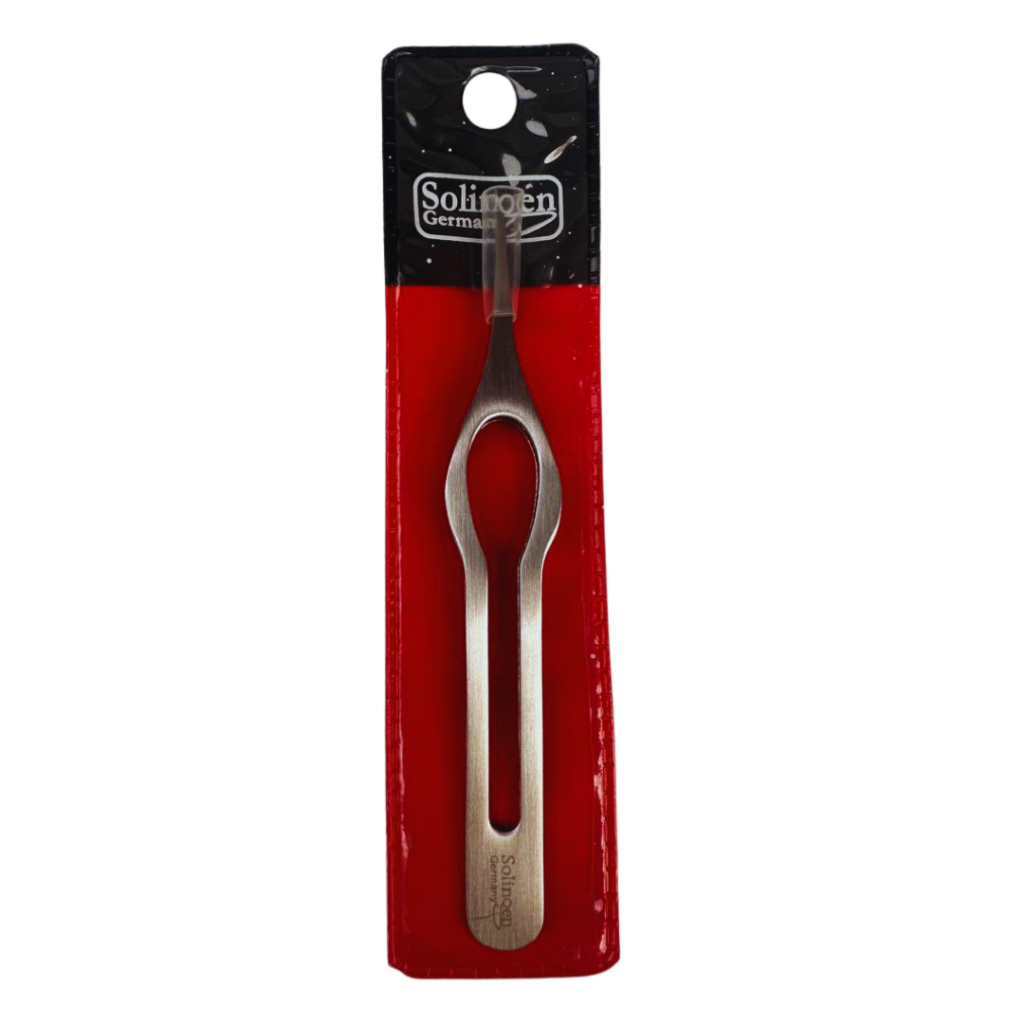 Kit 3 Pinça Solingen Design Aço Inoxidavel (Ponta Agulha Fina - Ergo Ponta Fininha - Chanfrada Inox)