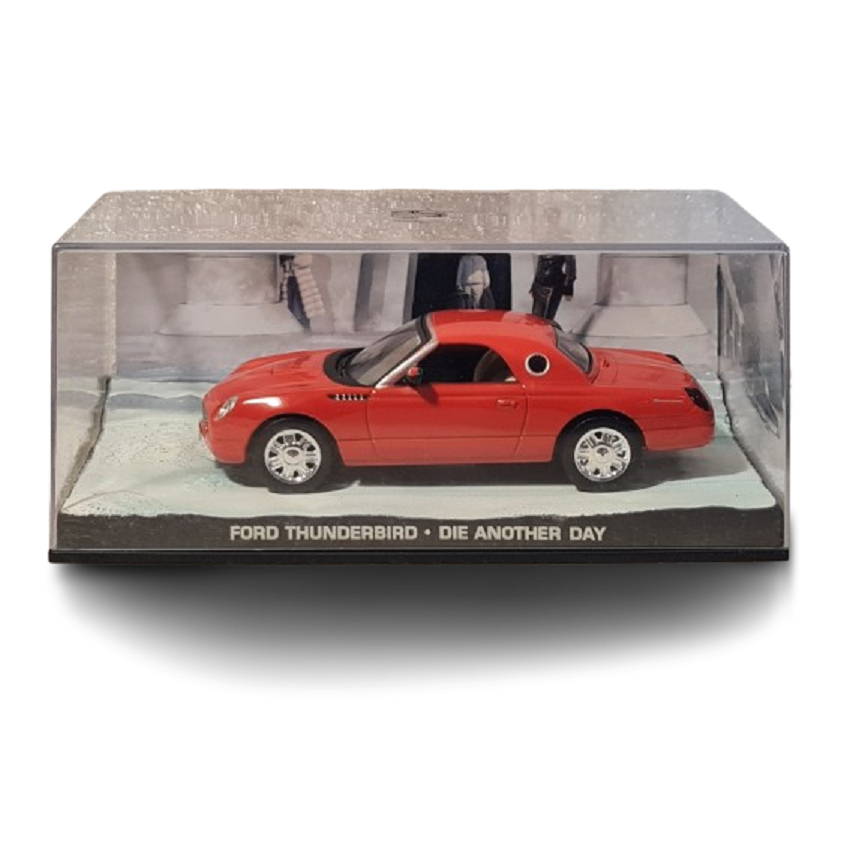 FORD THUNDERBIRD DIE ANOTHER DAY 007 PANINI 1:43 CASE ACRILICO
