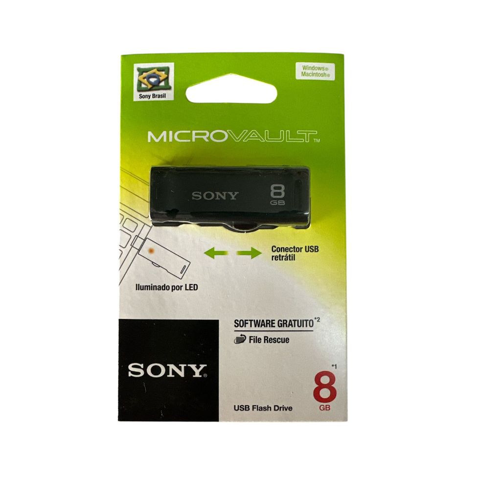 Pendrive 8gb 2.0 Sony Micro Vault Usm-gr Usm8gr/bm
