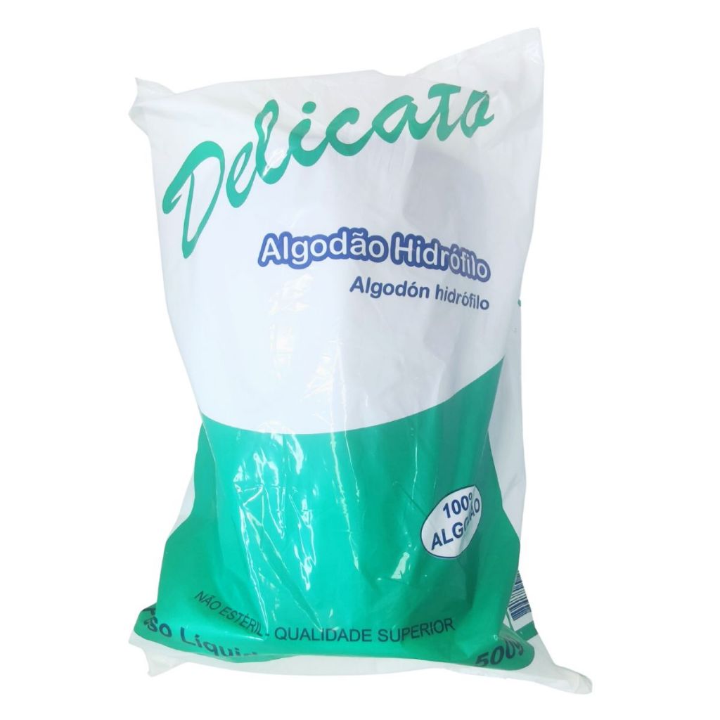 Algodão Hidrófilo Em Rolo 500g Delicato Cremer