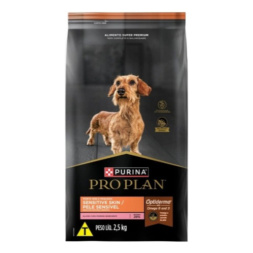 Pro plan Sensitive Skin Cães Mini&Peq 2,5kg em Oferta na Shopee