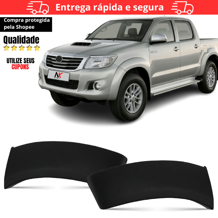Moldura Vão De Roda Dianteiro Hilux 2012 2013 2014 2015 Pick Up em Oferta na Shopee