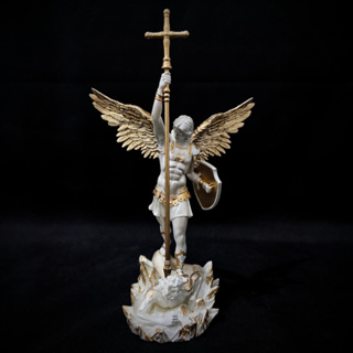 Estátua São Miguel Arcanjo Resina 3D - Escultura - Imagem - São Miguel - Saint Michael em Oferta na Shopee
