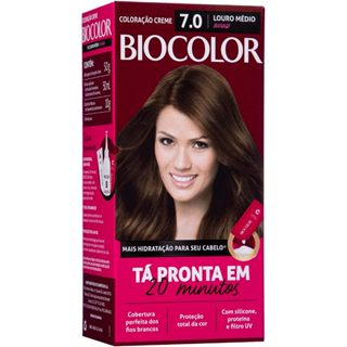 Tinta De Cabelo Biocolor Louro Arraso 7.0 Mini em Oferta na Shopee